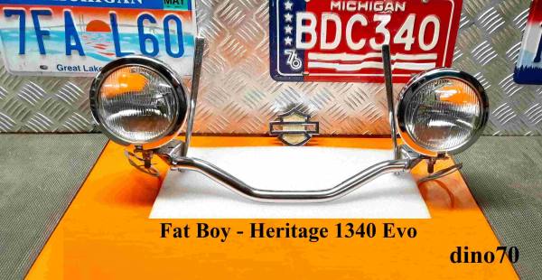 762 € 149 Harley barra spot cromo originale x Heritage - Fat Boy 1340 Evo