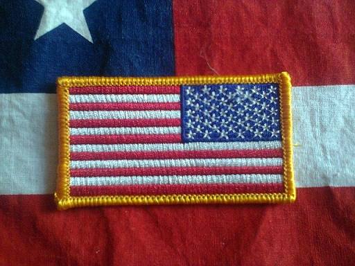 Patch USA bandiera cucibile NUOVA