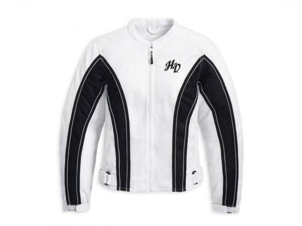 Giacca da Donna Harley-Davidson Signature II Mesh Jacket, Black/White