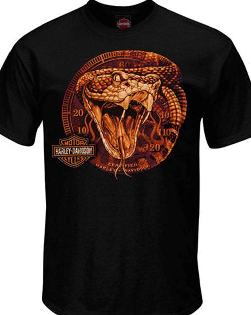 T-Shirt da Uomo Harley Davidson Snake