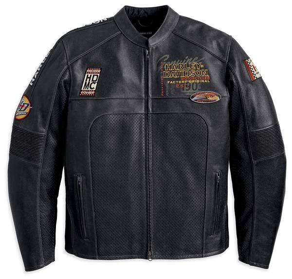 Giubbotto Pelle Uomo Harley-Davidson Regulator Perforated Leather Black