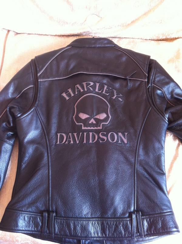 Giacca pelle nera Harley Davidson