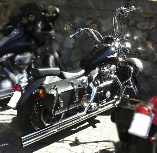 Harley Sportster scarichi artigianali drag pipes
