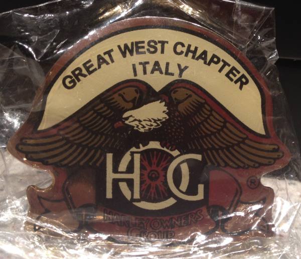 Vendo Pins HOG del Great West Chapter Italy