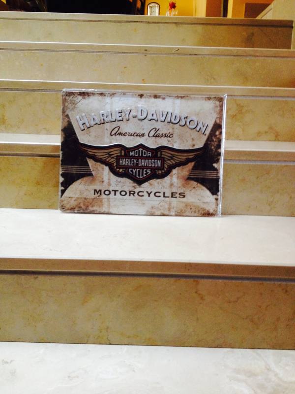 Targa in metallo Harley Davidson