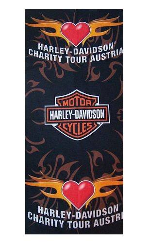 Bandana a Tubo Fazzoletto Scaldacollo Harley Davidson Charity Tour Austria Custom