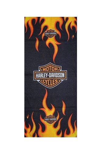 Bandana a Tubo Fazzoletto Scaldacollo Harley Davidson Flames Custom