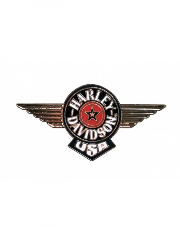 Spilla Spilletta Pin Harley Davidson Logo HD Shield Biker Moto Idea Regalo